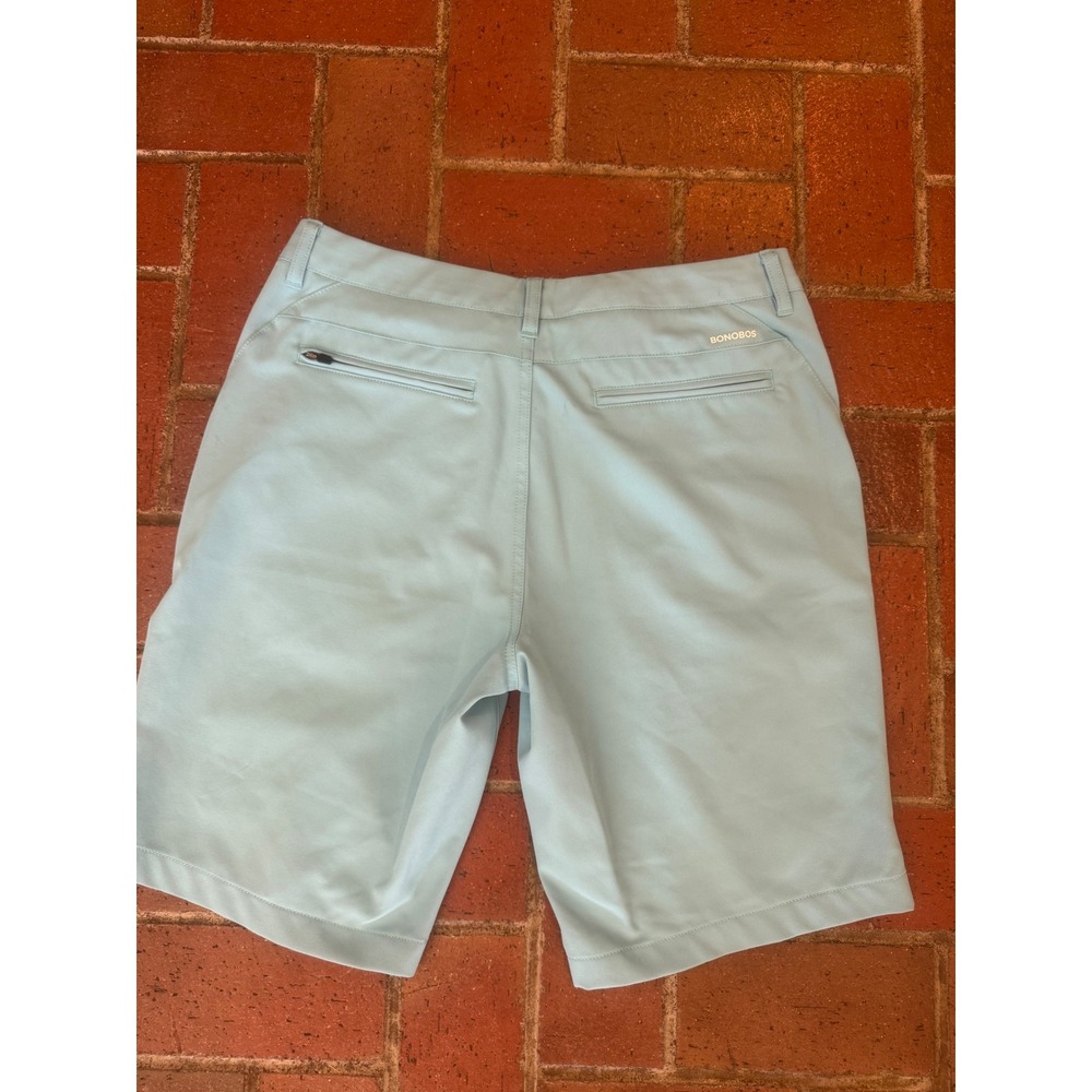 Bonobos Golf Mens Performance Shorts Light Blue 33 Waist 10 Inseam